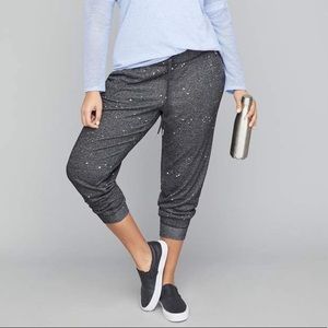 Livi Active Splatter Cropped Joggers SZ 14/16 EUC